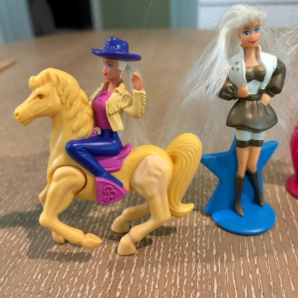 Vintage 1994 McDonalds Cool Country Barbie Happy Meal Toy Figures Lot of 4